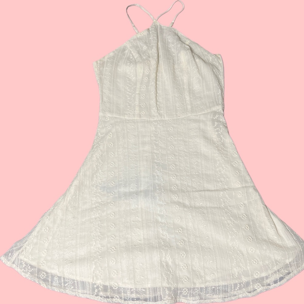 Hollister white mini dress XS